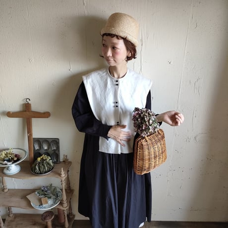 【即納】 Ｌ＆Ｈ まんまるトーク帽 バオハット ハンドメイド帽子 麦わら帽子 作家ハンドメイド帽子 ポイズエ ポイゼ