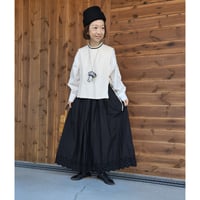 【即納】MAT BLACK アンティークスカラップレース ギャザースカート Antique scallopded race gather skirt