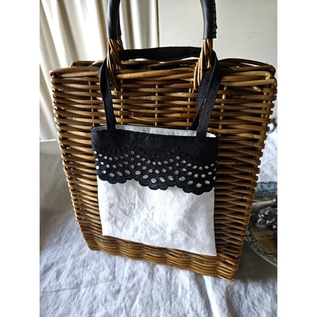【即納】かくれんぼバッグ（フレンチリネン）French linen kakurenbo bag