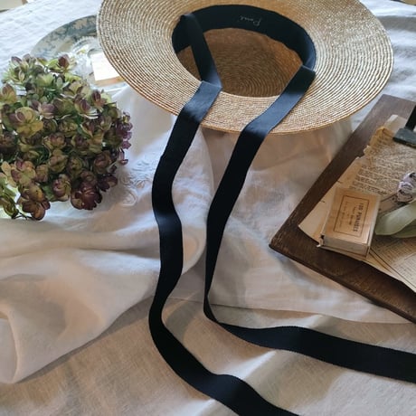 【即納】LILLIAN Straw Hat リリアン ストローハット 麦わら帽子 帽子作家 作家ハンドメイド帽子 ポイズエ ポイゼ