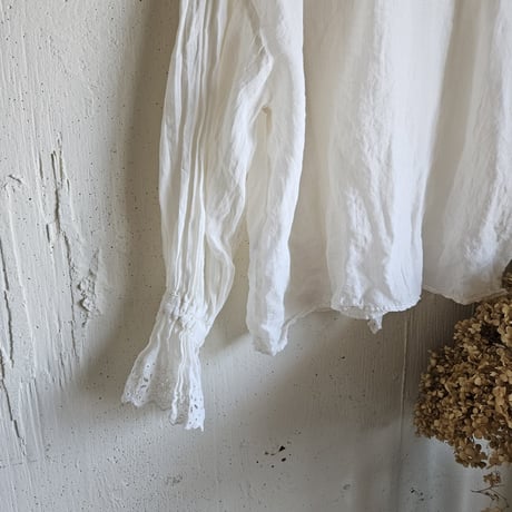 【即納】《Royal White》Antique Lace Blouse アンティークレースブラウス gauze