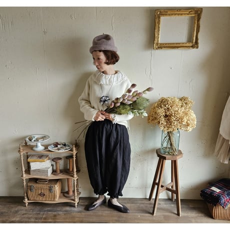 【Noir Black】ドロワーズパンツAntique doll Drawers pants