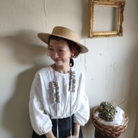 【kinari natural】ハナビラのカケラ ネックレス キナリナチュラル hanabirano kakera Necklace フレンチリネン リネンアクセサリー