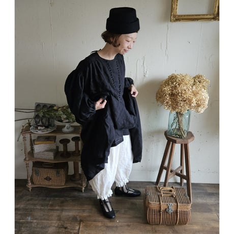 【Ecru white】アンティークドールなドロワーズパンツ Antique doll Drawers pants