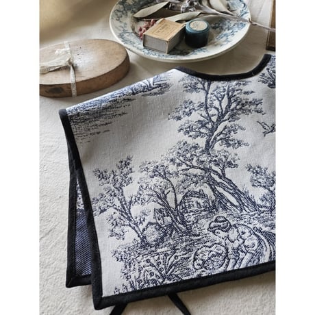 トワルドジュイ ヒミツのセーラーつけ襟 ゴブラン織り gobelin toile de jouy