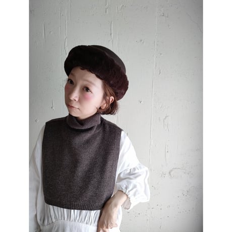 neck warmer "cape" ネックウォーマー ケープ ＨＡＵ ニットケープ ルームウエア