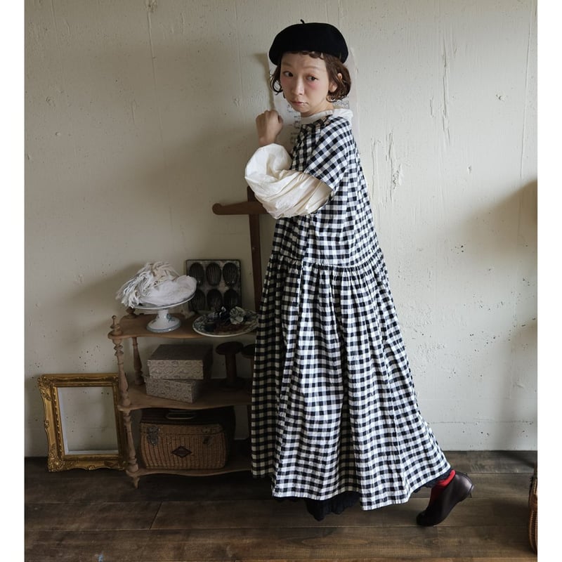 限定販売】≪送料無料≫別注 gauze × meguri megutte ギンガムチェック