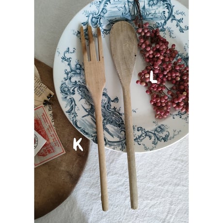 アンティークスプーン アンティーク木ベラ アンティークカトラリー