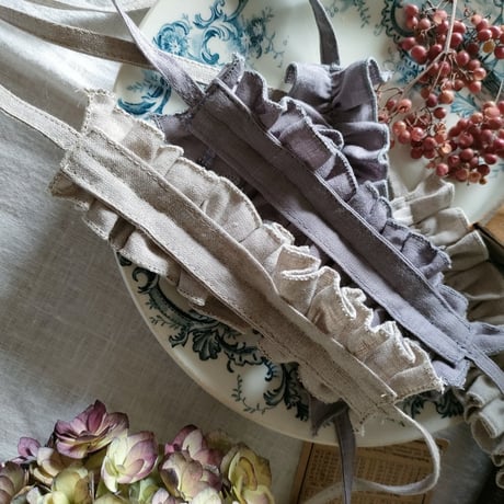 【Ash lavender】ハナビラのカケラ ネックレス アッシュラベンダー hanabirano kakera Necklace フレンチリネン