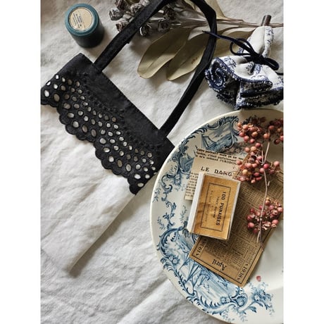 【即納】かくれんぼバッグ（フレンチリネン）French linen kakurenbo bag