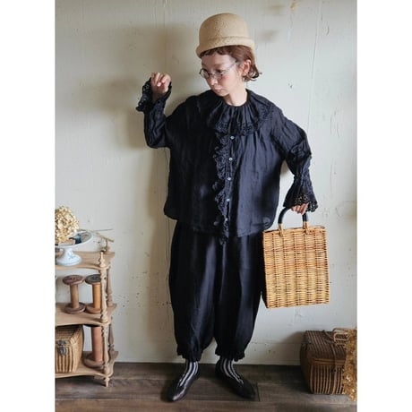 【Noir Black】ドロワーズパンツAntique doll Drawers pants