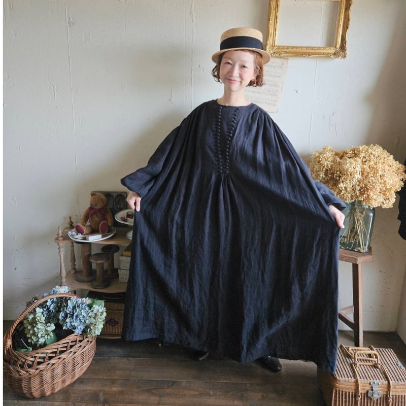 発送は12月下旬〜】モノガタリワンピース 《noir black》ノワール