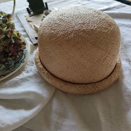 【即納】 Ｌ＆Ｈ まんまるトーク帽 バオハット ハンドメイド帽子 麦わら帽子 作家ハンドメイド帽子 ポイズエ ポイゼ