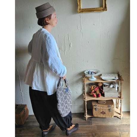 【即納】《送料無料》リネンカシュクールジャケット　Linen cachecoeur Jacket