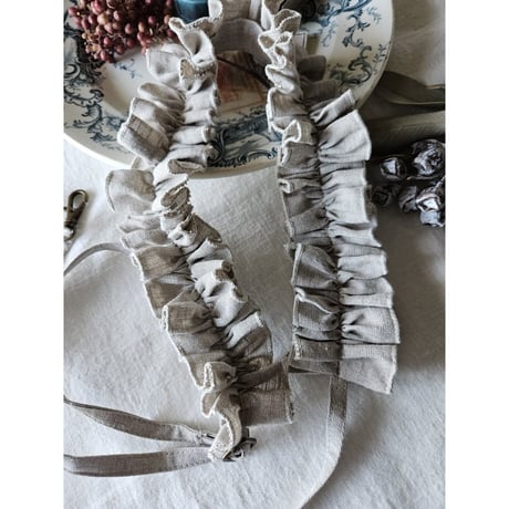 【Kinari natural】キナリナチュラル ハナビラフリルのスマホショルダー Hanabira frill smart phone accessory