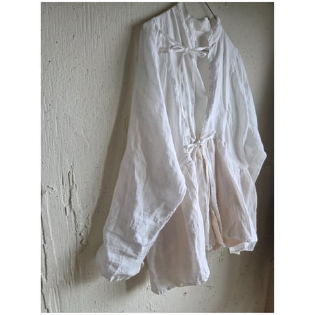 【即納】《送料無料》リネンカシュクールジャケット　Linen cachecoeur Jacket