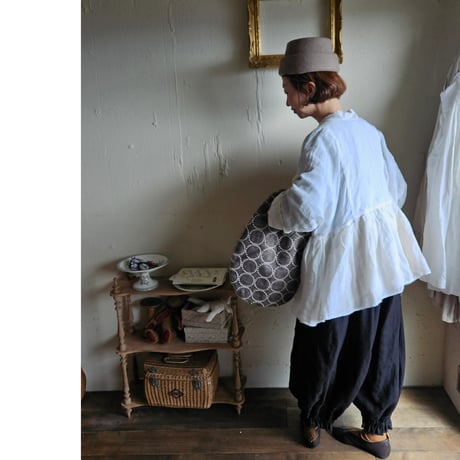 【即納】《送料無料》リネンカシュクールジャケット　Linen cachecoeur Jacket