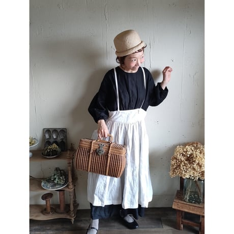 【即納】 Ｌ＆Ｈ まんまるトーク帽 バオハット ハンドメイド帽子 麦わら帽子 作家ハンドメイド帽子 ポイズエ ポイゼ