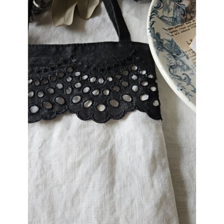 【即納】かくれんぼバッグ（フレンチリネン）French linen kakurenbo bag