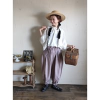 Antique doll Drawers pants【Antique pink】アンティークドールドロワーズパンツ フレンチリネンドロワーズパンツ ギャザーフリルパンツ