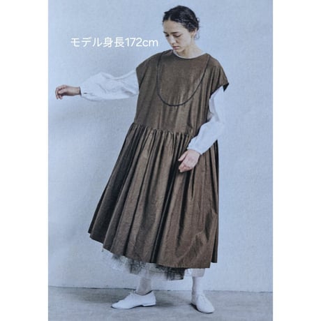 【限定販売】≪送料無料≫別注 gauze × meguri megutte ギンガムチェック クルエラワンピース cruella no sleeve onepice