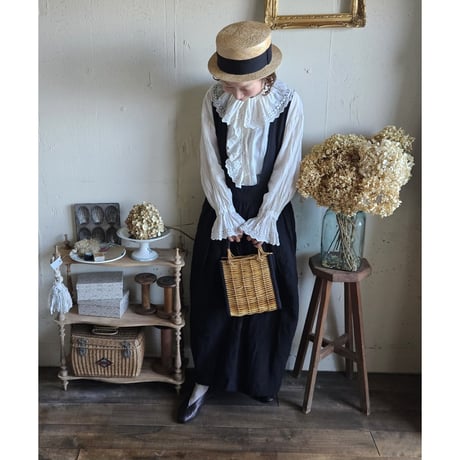 【即納】《Royal White》Antique Lace Blouse アンティークレースブラウス gauze