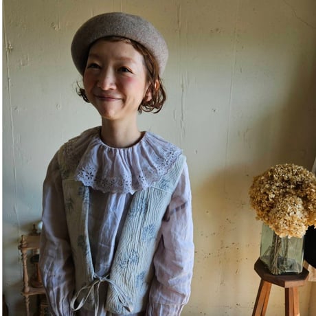 【即納】グレージュモカブラウンのバスクベレー帽　Vasque beret 《greige moca brown》