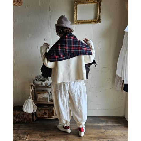 【Ecru white】アンティークドールなドロワーズパンツ Antique doll Drawers pants