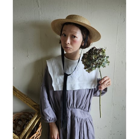 【即納】LILLIAN Straw Hat リリアン ストローハット 麦わら帽子 帽子作家 作家ハンドメイド帽子 ポイズエ ポイゼ