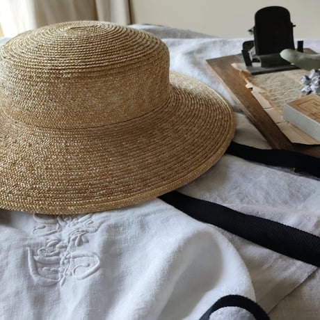 【即納】LILLIAN Straw Hat リリアン ストローハット 麦わら帽子 帽子作家 作家ハンドメイド帽子 ポイズエ ポイゼ