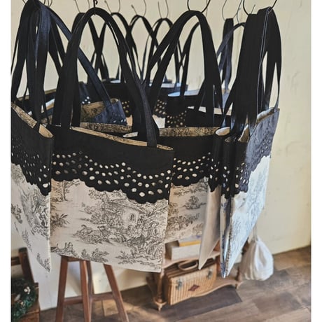 【即納】かくれんぼバッグ（トワルドジュイ柄） toile de jouy kakurenbo bag