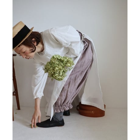 Antique doll Drawers pants【Antique pink】アンティークドールドロワーズパンツ フレンチリネンドロワーズパンツ ギャザーフリルパンツ