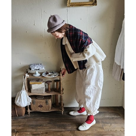 【Ecru white】アンティークドールなドロワーズパンツ Antique doll Drawers pants