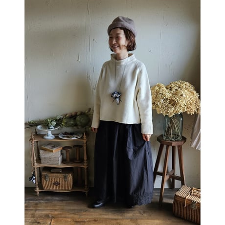 【即納】MAT BLACK アンティークスカラップレース ギャザースカート Antique scallopded race gather skirt