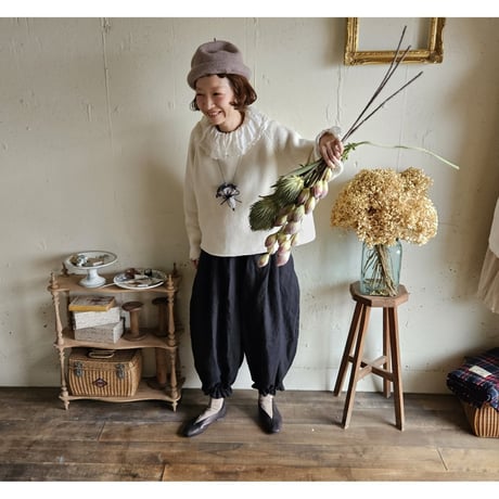 【Noir Black】ドロワーズパンツAntique doll Drawers pants