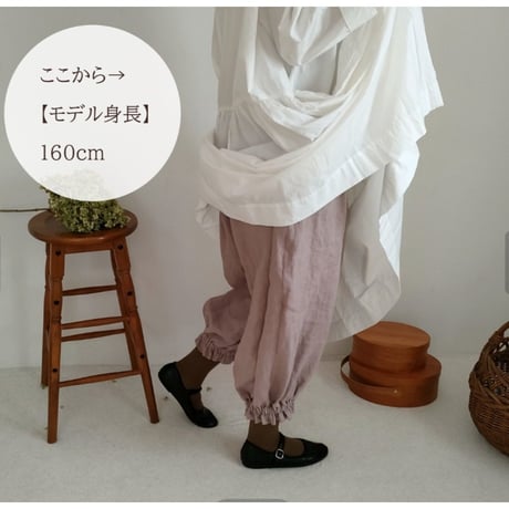 【Noir Black】ドロワーズパンツAntique doll Drawers pants