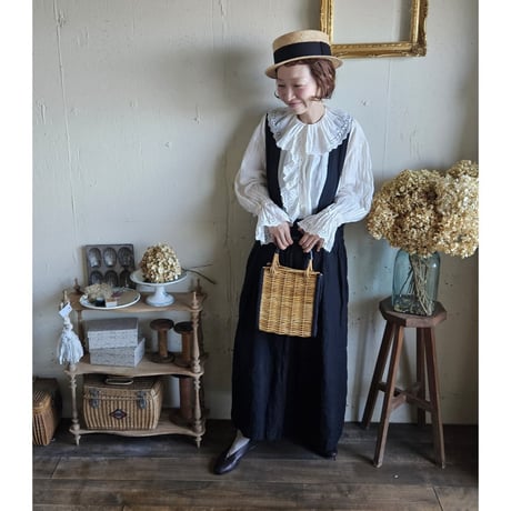 【即納】《Royal White》Antique Lace Blouse アンティークレースブラウス gauze