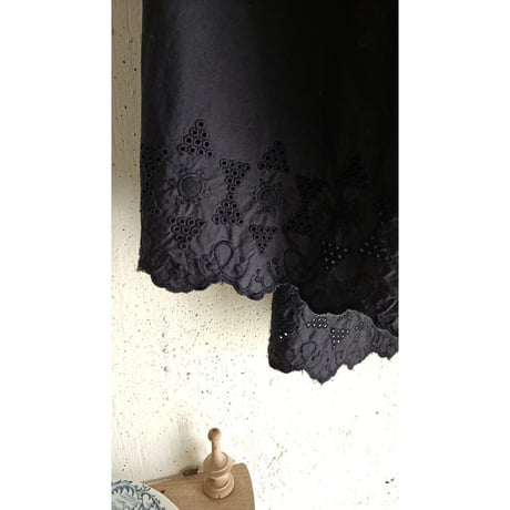 【即納】MAT BLACK アンティークスカラップレース ギャザースカート Antique scallopded race gather skirt