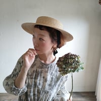 【即納】LILLIAN Straw Hat リリアン ストローハット 麦わら帽子 帽子作家 作家ハンドメイド帽子 ポイズエ ポイゼ