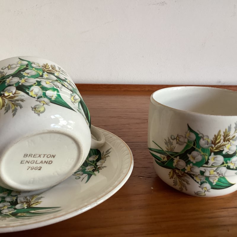 Brexton England Lily of the valley Cup & Sauce