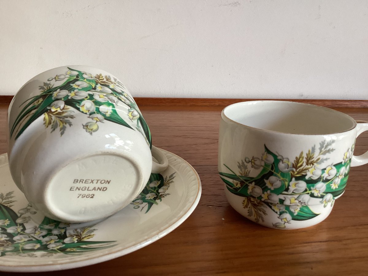 Brexton England Lily of the valley Cup & Sauce