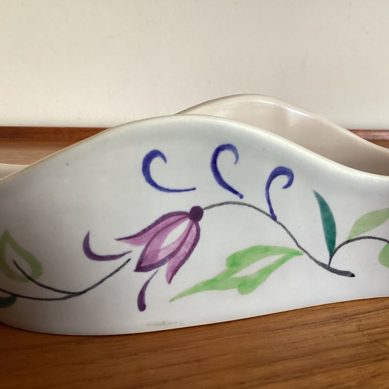 ヴィンテージ品 プール・ポタリー デルフィスシリーズ 幾何学模様 花瓶 Germany | PolePoleDecor｜Vintage Vase 専門店