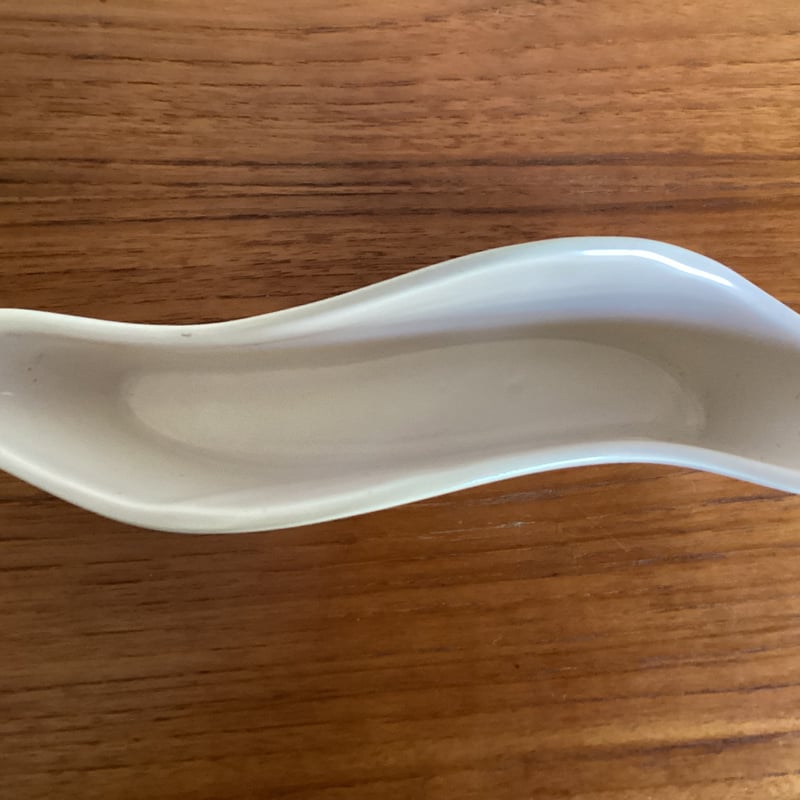 Vintage Poole pottery Wavy Half Moon Posy Vase