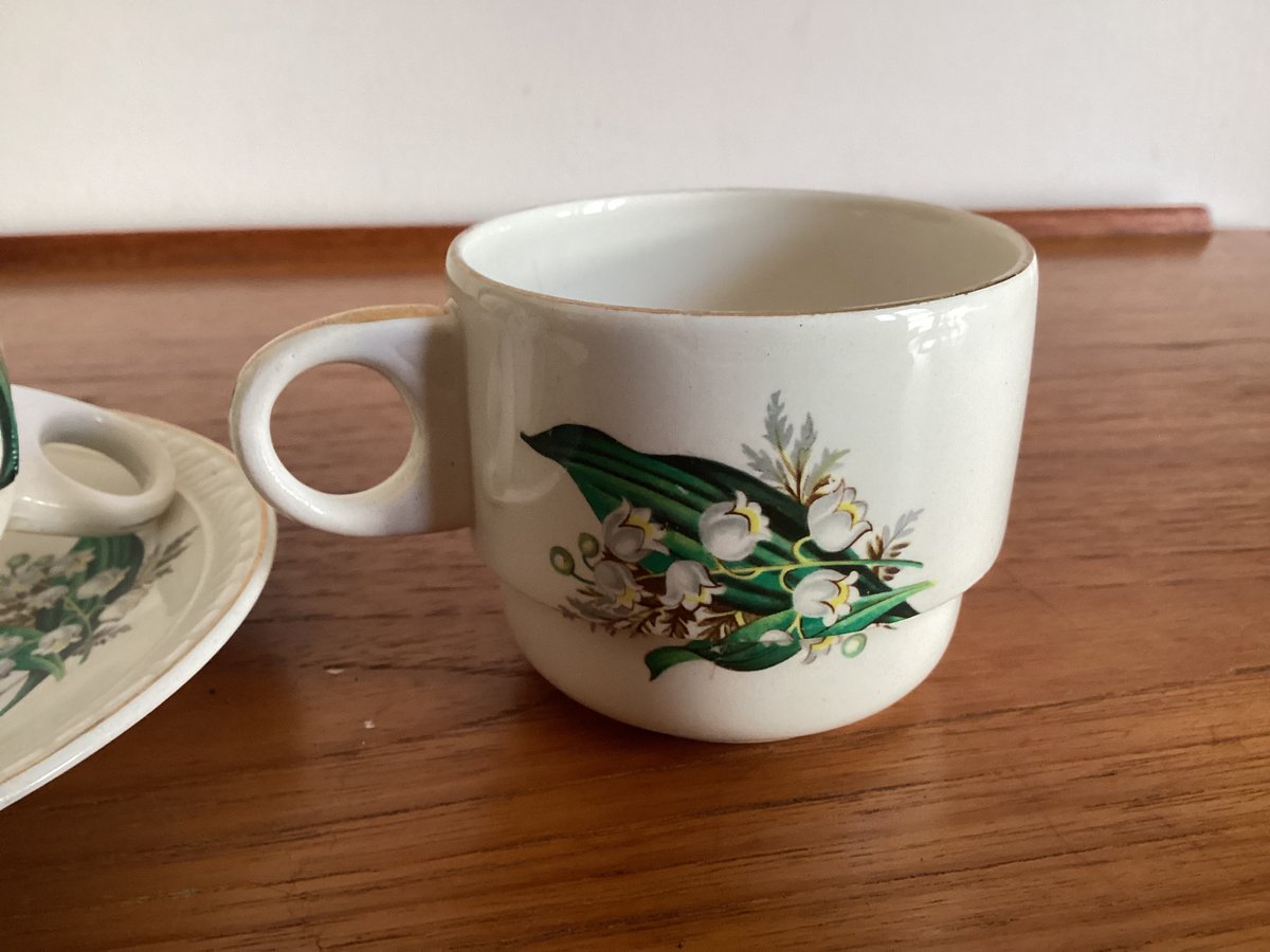 Brexton England Lily of the valley Cup & Sauce