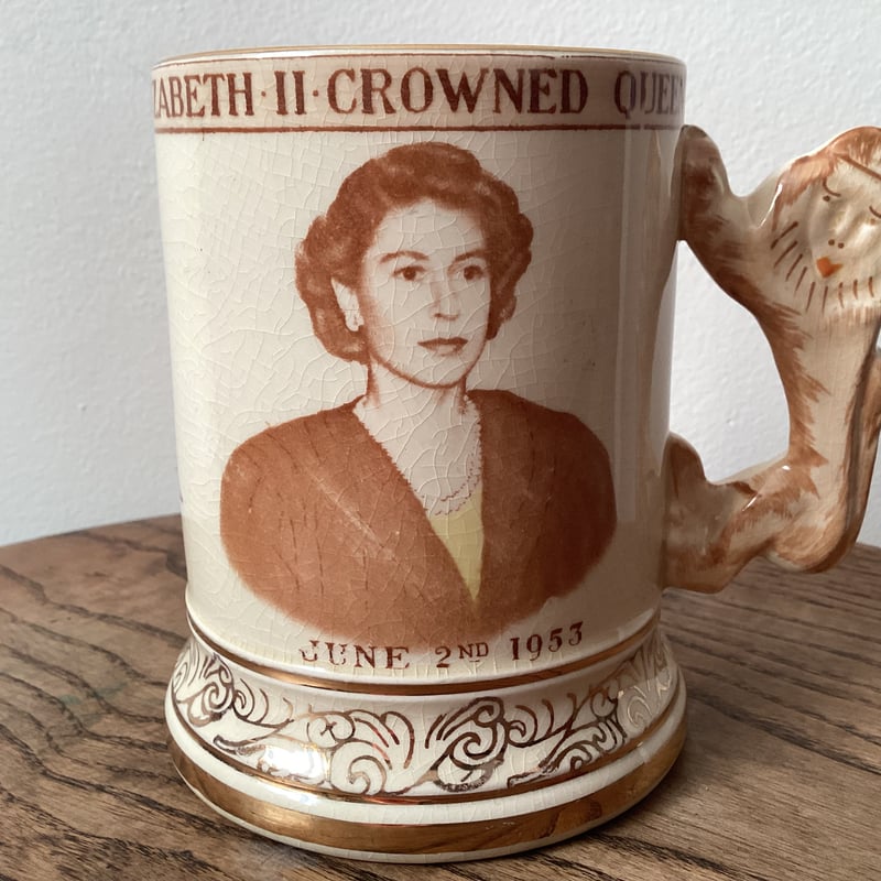1953 Vintage Queen Elizabeth ll Coronation mug
