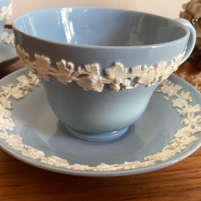 vintage Wedgwood Queensware Cup and Saucer / ウ