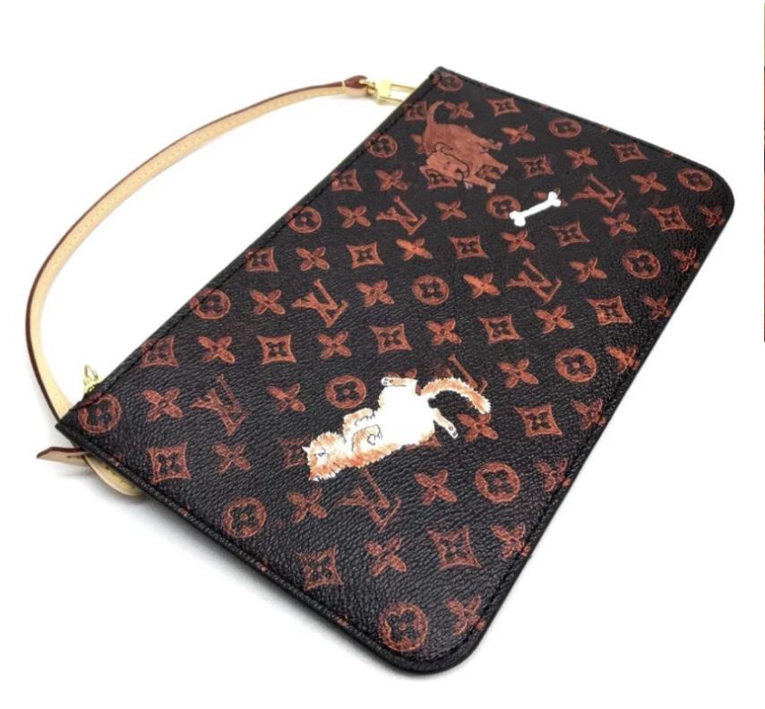 LOUIS VUITTON ルイヴィトン ネヴァーフル MM キャットグラム トート 