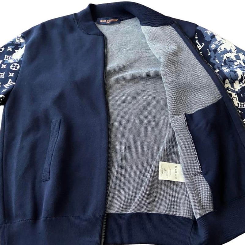 LOUIS VUITTON ルイヴィトン ジップモノグラム ニットブルゾン