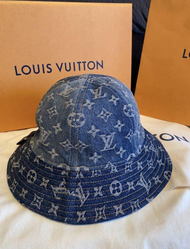LOUIS VUITTON デニムバケットハット 60 ヴァージル期 LOUIS VUITTON ルイヴィトン バケットハット ヴァージル アブロー