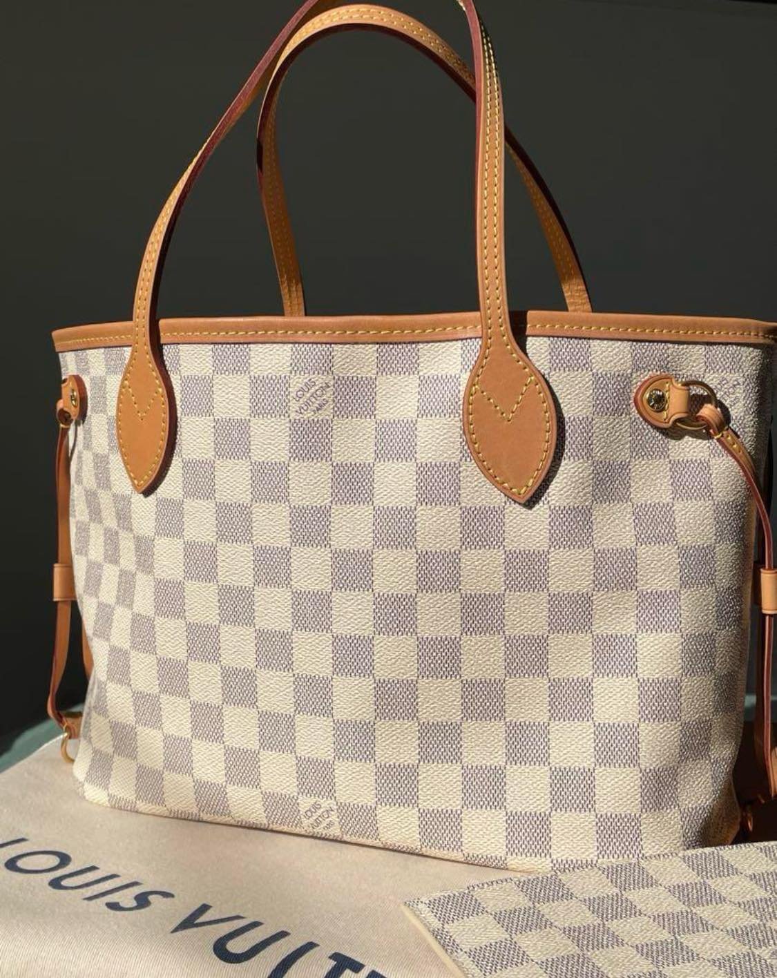 LLOUIS VUITTON ルイヴィトン ダミエ・アズール バッグ ポーチ付きPM LLOUIS VUITTON ルイヴィトン ダミエ・アズール バッグ ポーチ付きPM